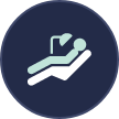 Icon of a person in the dental chair