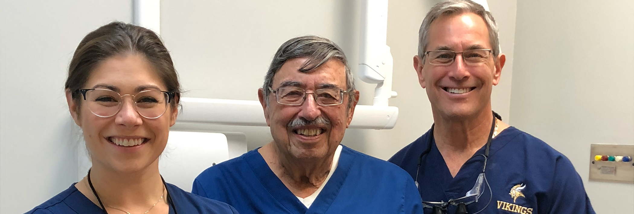 Three generations of smiling Winthrop dentists at Brooks Dental